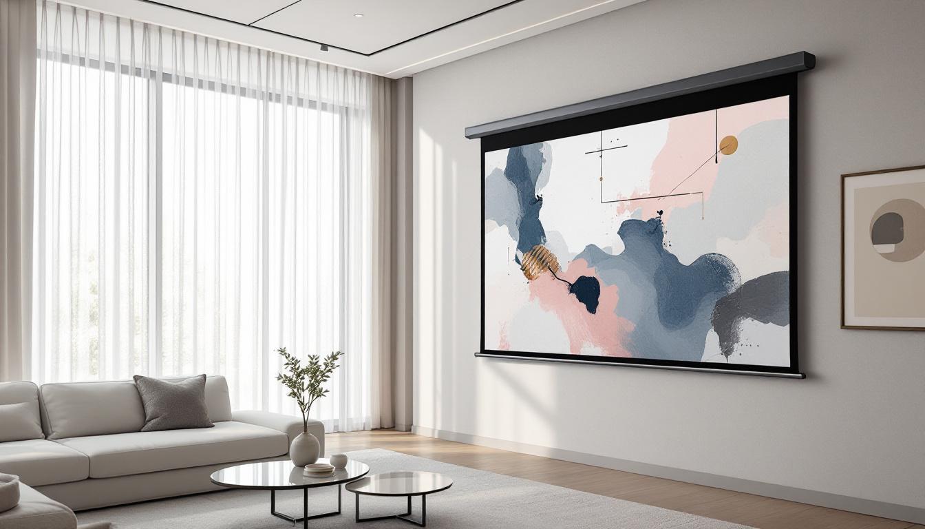 découvrez nos écrans de projection muraux motorisés, alliant technologie et élégance pour une expérience cinéma haut de gamme à domicile.