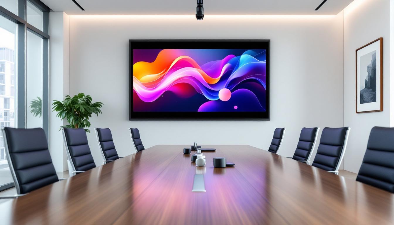 découvrez pourquoi un écran de projection 120 pouces améliore considérablement la qualité des vidéoconférences grâce à une image plus grande et plus claire, idéale pour des réunions professionnelles efficaces.