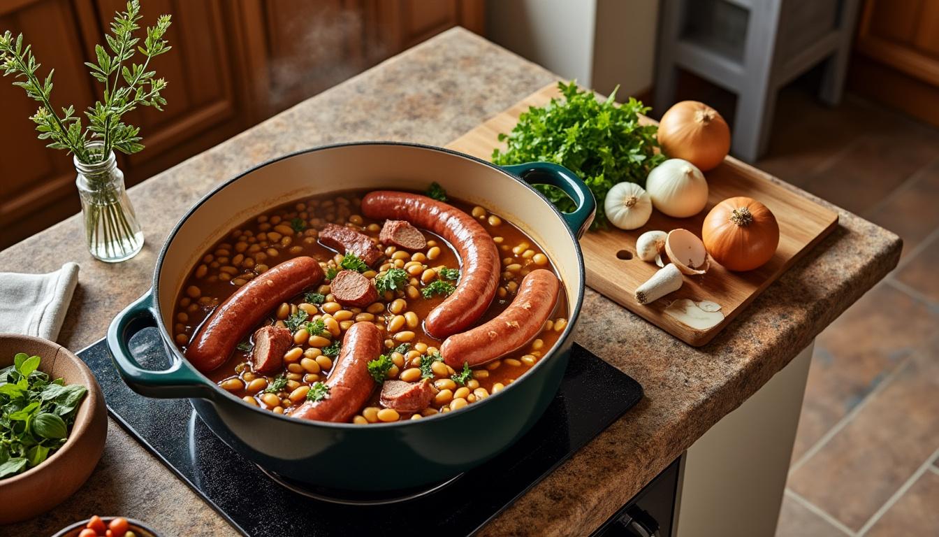 découvrez le cassoulet de castelnaudary raynal et roquelaure, un plat français emblématique au goût authentique, préparé avec des ingrédients de qualité selon la tradition du sud-ouest.